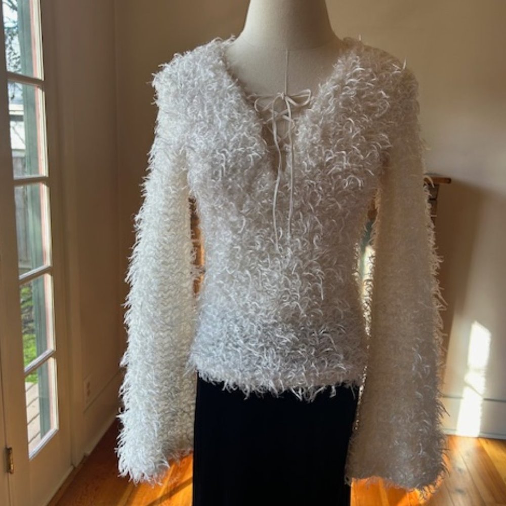 Vintage Betsey Johnson Eyelash Laced Top